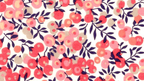 Foulard pointe 109 x 15 cm en Liberty de coton doublé