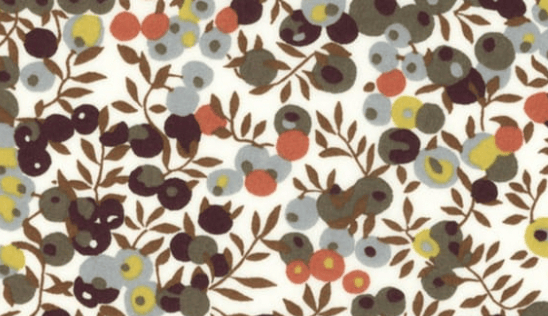 Foulard pointe 109 x 15 cm en Liberty de coton doublé