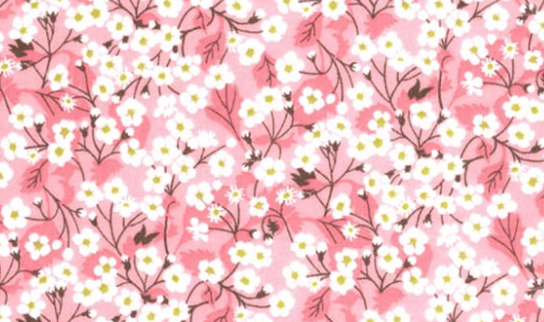 Foulard pointe 109 x 15 cm en Liberty de coton doublé