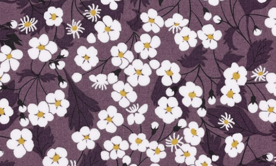 Foulard pointe 109 x 15 cm en Liberty de coton doublé