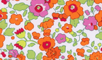 Foulard pointe 109 x 15 cm en Liberty de coton doublé