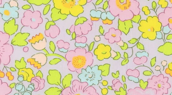 Foulard pointe 109 x 15 cm en Liberty de coton doublé