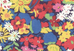 Foulard pointe 109 x 15 cm en Liberty de coton doublé