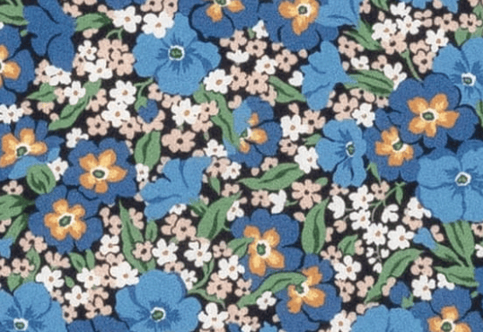 Foulard pointe 109 x 15 cm en Liberty de coton doublé