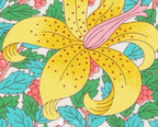 Foulard pointe 109 x 15 cm en Liberty de coton doublé