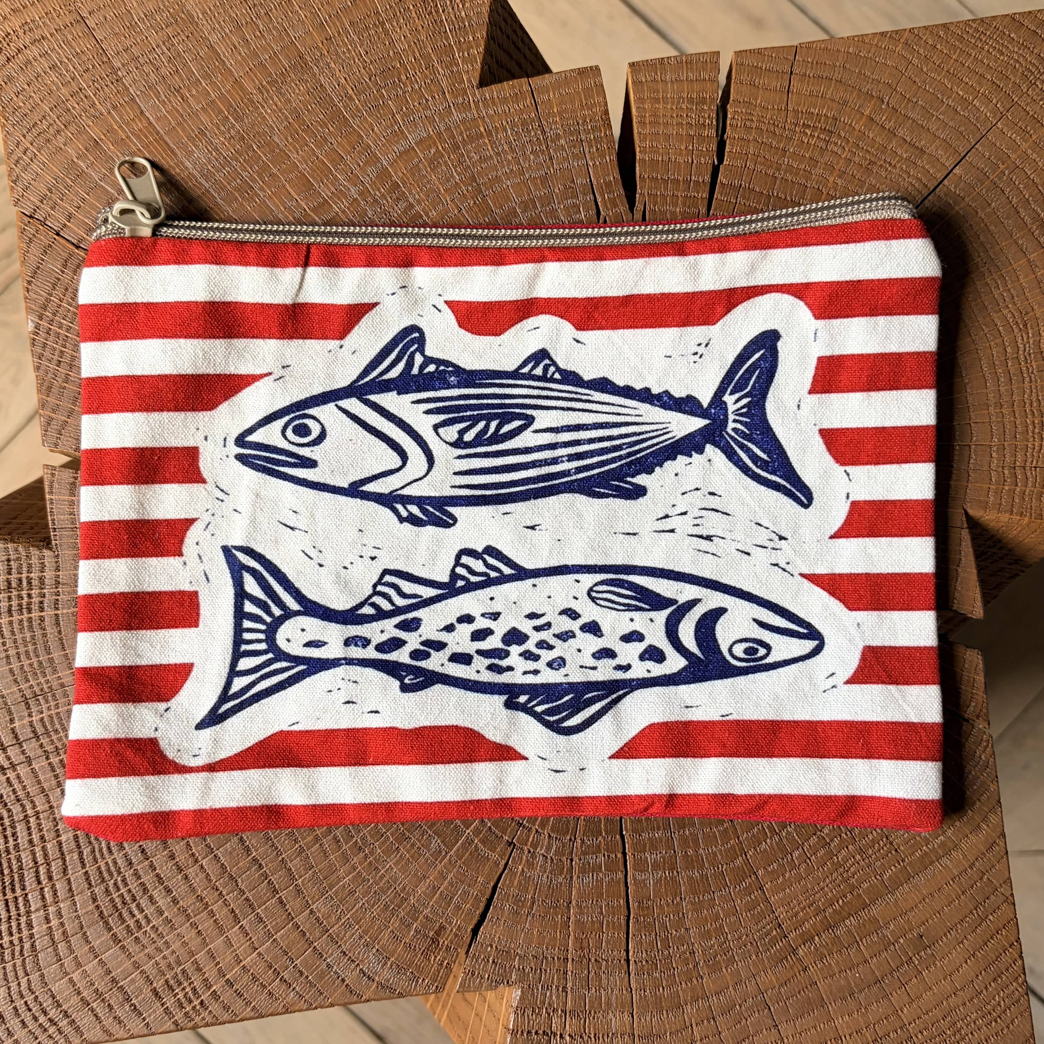 Grande pochette plate 2 thons 22x15 cm
