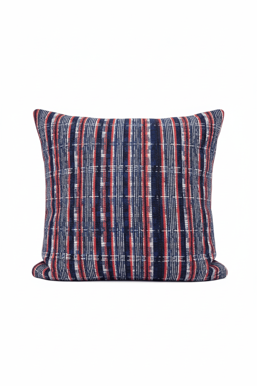 Coussin 50x50cm en tweed tissé et fabriqué en France