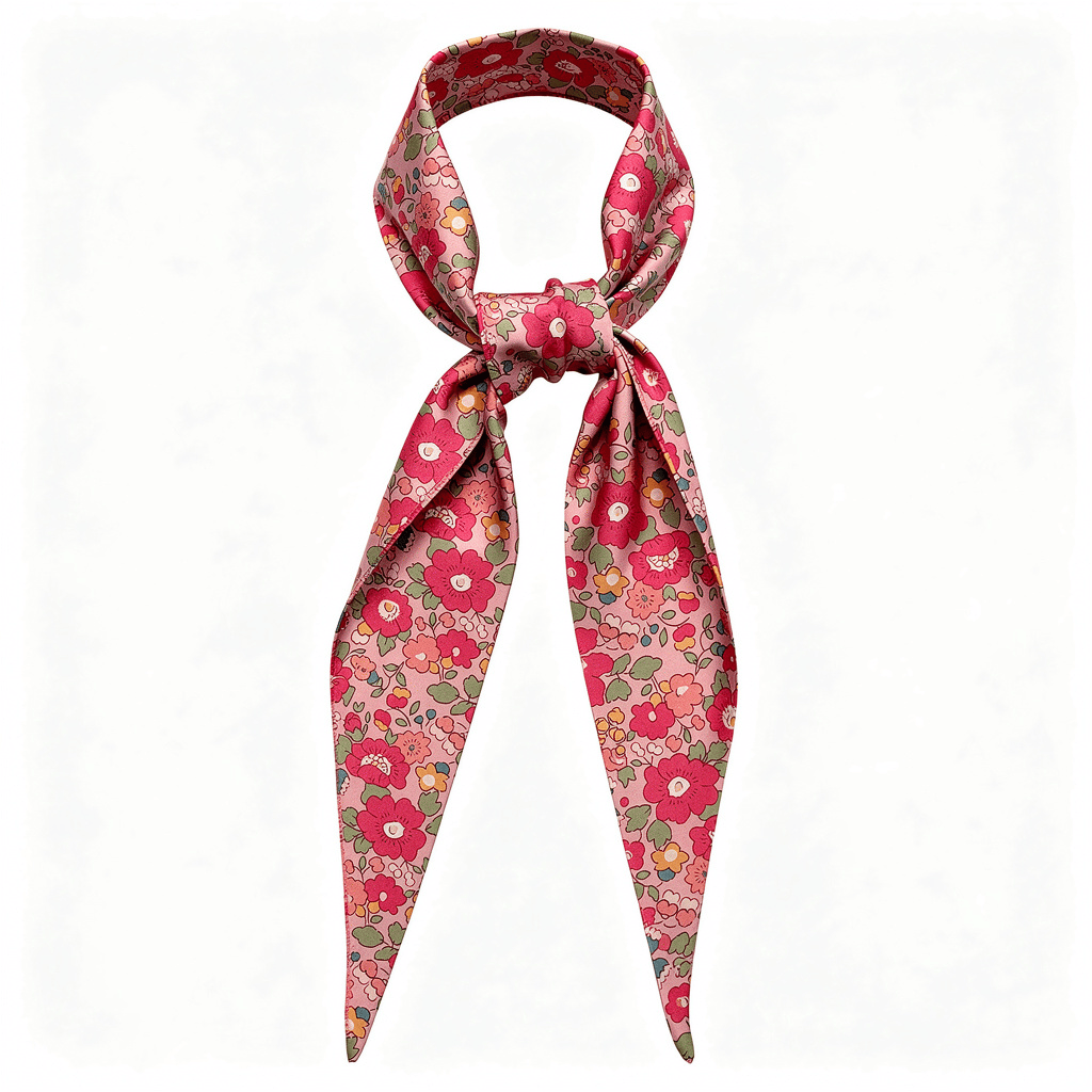 Petit triangle en 117,5 cm de longueur et 18 cm de hauteur en Liberty de coton doublé