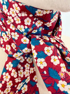 Foulard pointe 109 x 15 cm en Liberty de coton doublé