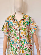 Robe chemise à manches courtes