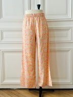 Pantalon en coton imprimé Liberty fabriqué en France