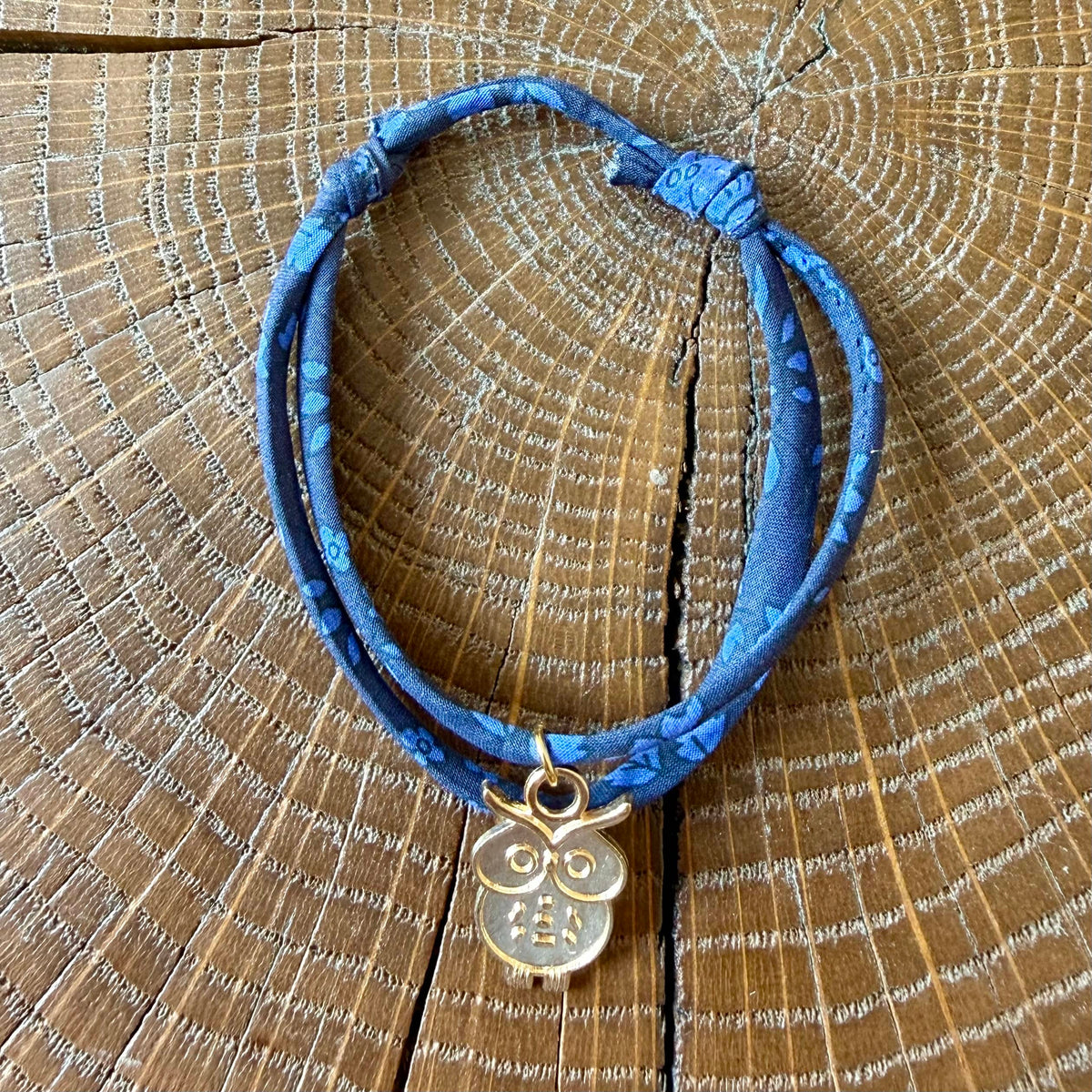 Bracelet Evesome x Le Petit Lien de Paris en Liberty de coton et acier inoxydable doré
