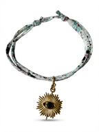 Bracelet Evesome x Le Petit Lien de Paris en Liberty de coton et acier inoxydable doré