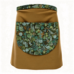 Tablier court en coton et Liberty fabriqué en France