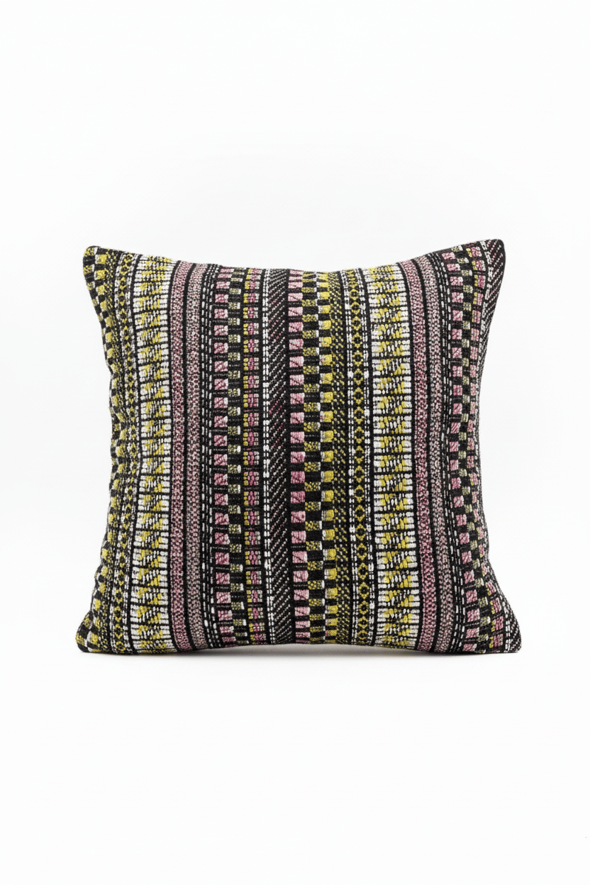Coussin 50x50cm en tweed tissé et fabriqué en France