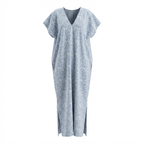 Robe en V longue fabriquée en France