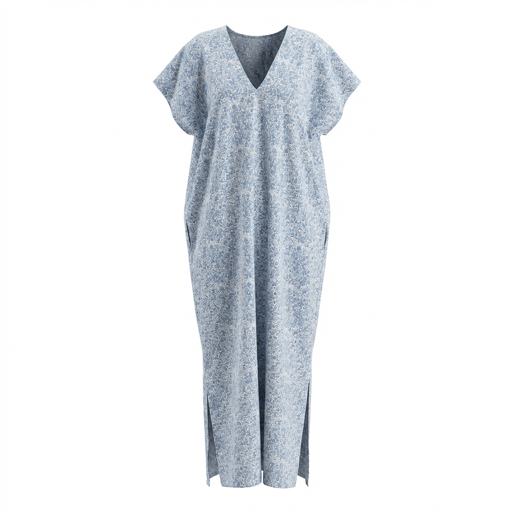 Robe en V longue fabriquée en France