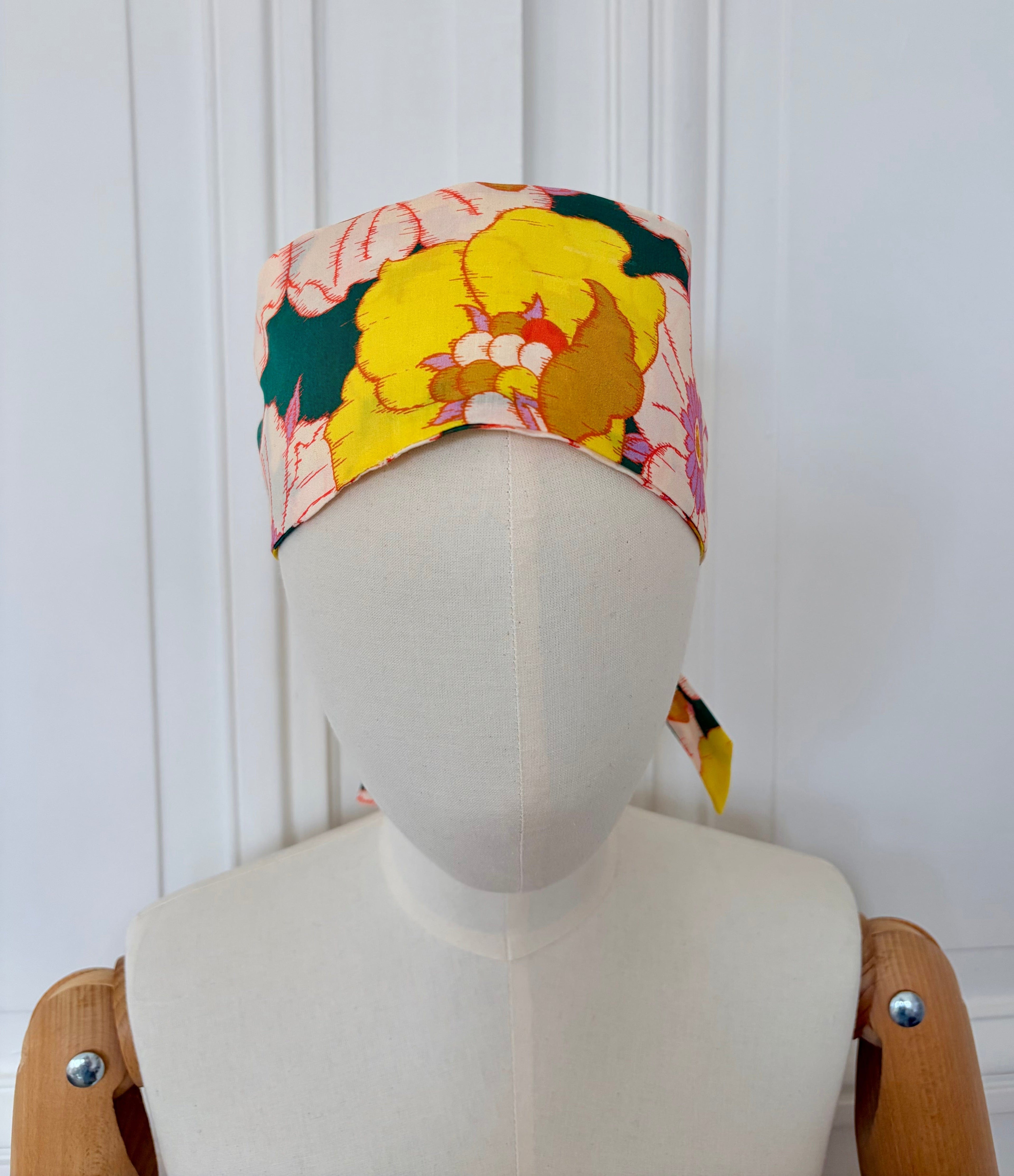 Bandeau à nouer en coton imprimé Liberty