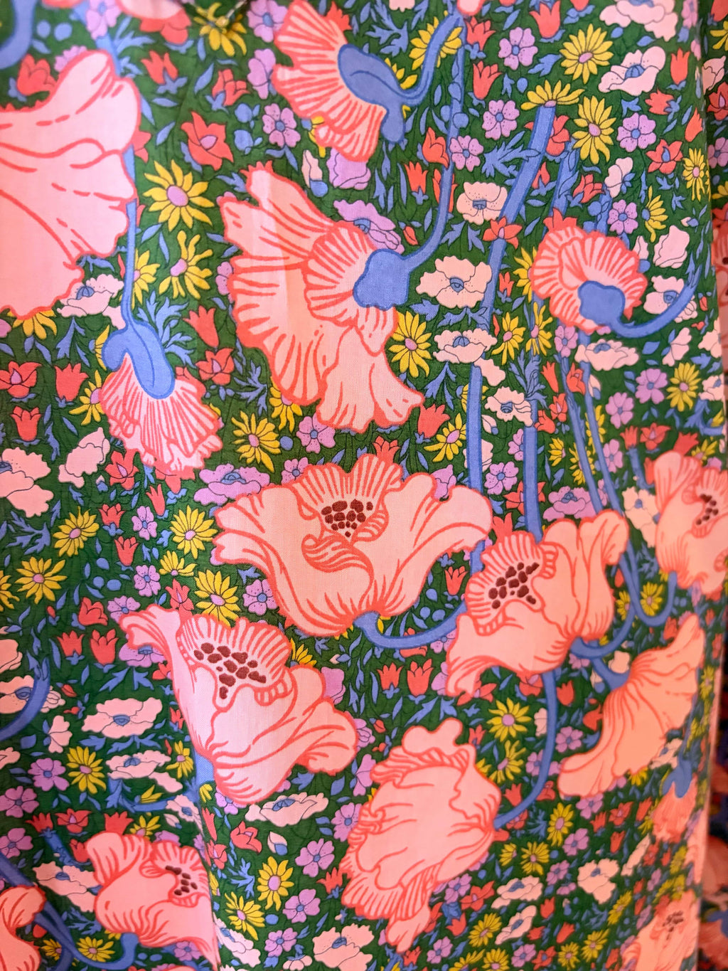 Robe longue avec mini manches fabriquée en France