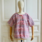 Veste manches courtes multicolore fabriquée en France