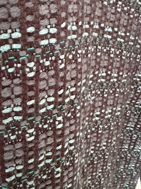 Robe en V longue tweed fabriquée en France