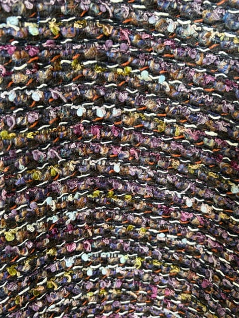 Robe en V courte tweed fabriquée en France