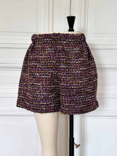 Short en tweed fabriqué en France
