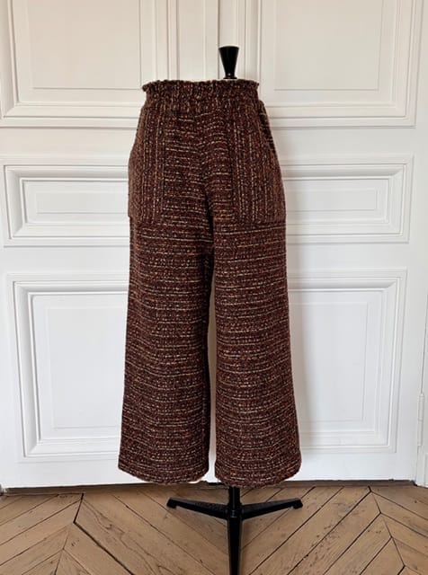 Pantalon en tweed fabriqué en France