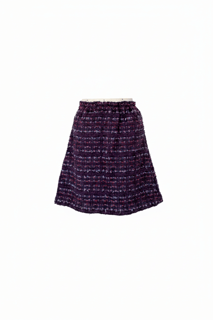 Jupe à taille élastiquée en tweed fabriquée en France (Copie)