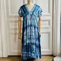 Robe col V tye & dye Eve