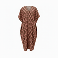 Robe en V courte en Lantana Liberty fabriquée en France