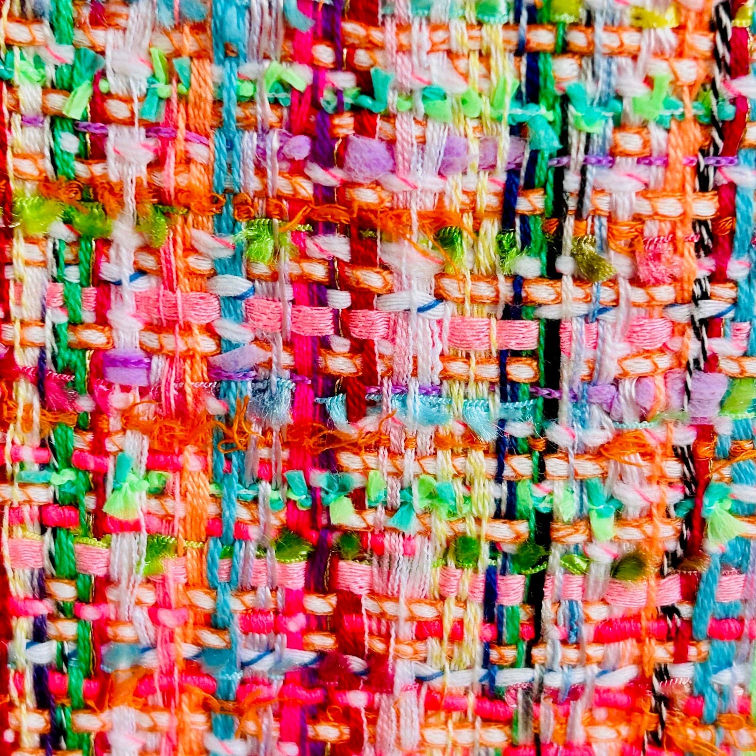 Sac Vivien en tweed multicolore tissé et fabriqué en France