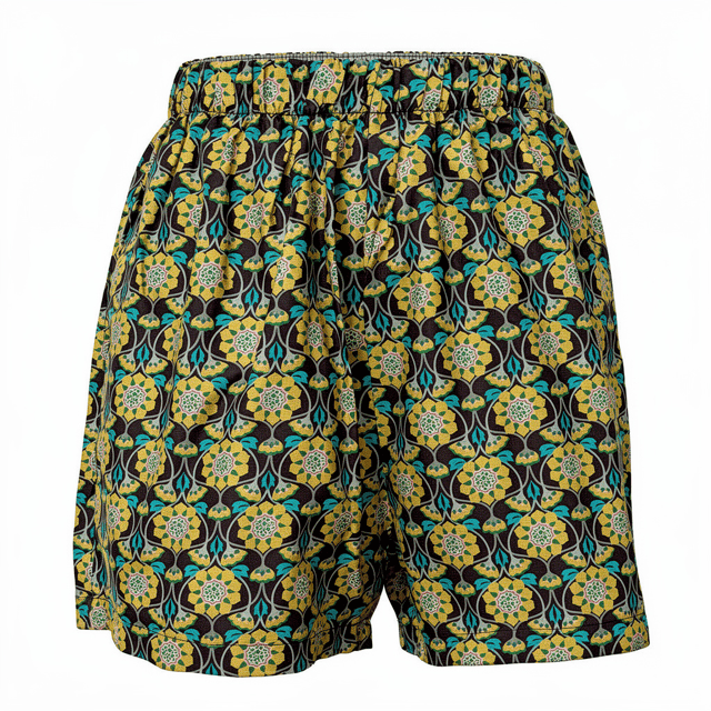 Short en Lantana Liberty fabriqué en France