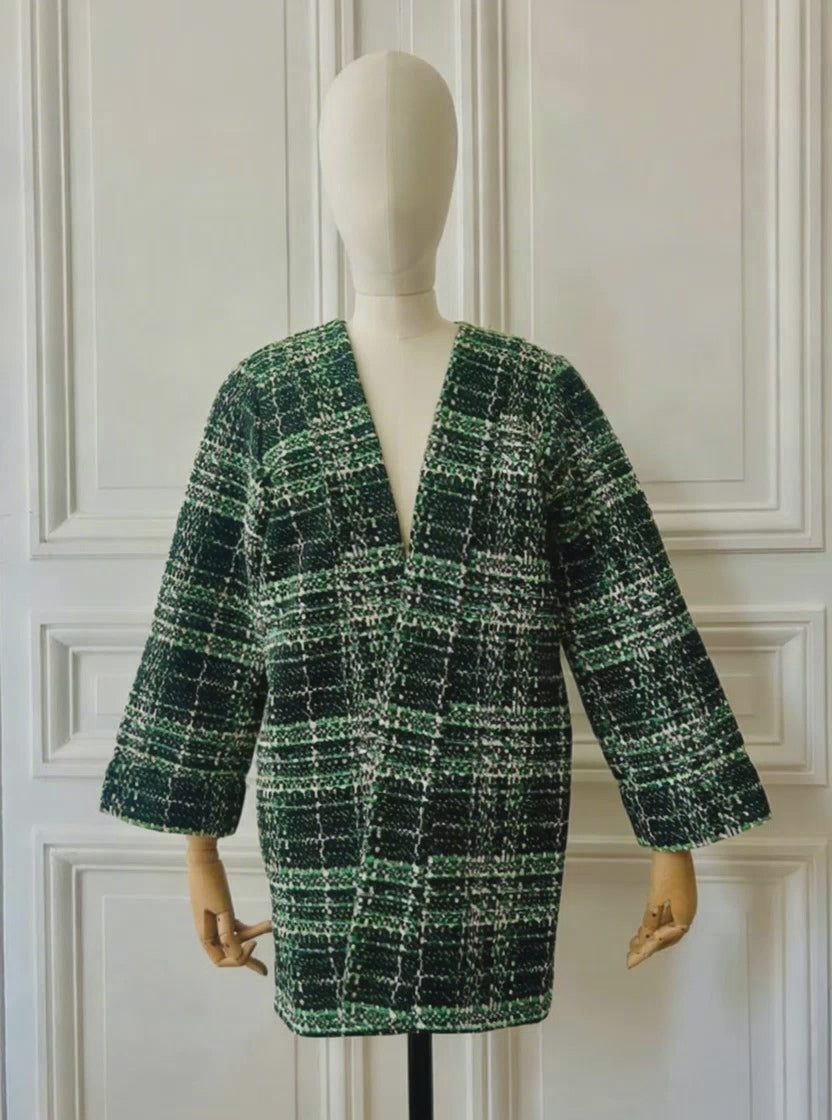 Kimono en tweed fabriqué en France