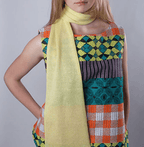 Echarpe Evesome 58% cachemire 42% lin à bout cravate -  Evesome scarf 58% cashmere 42% linen with tie