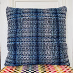 Coussin 50x50cm en tweed tissé et fabriqué en France