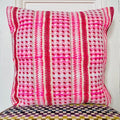 Coussin 50x50cm en tweed tissé et fabriqué en France