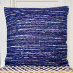 Coussin 50x50cm en tweed tissé et fabriqué en France