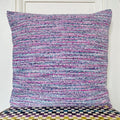 Coussin 50x50cm en tweed tissé et fabriqué en France