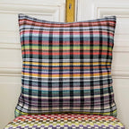 Coussin 50x50cm en tweed tissé et fabriqué en France