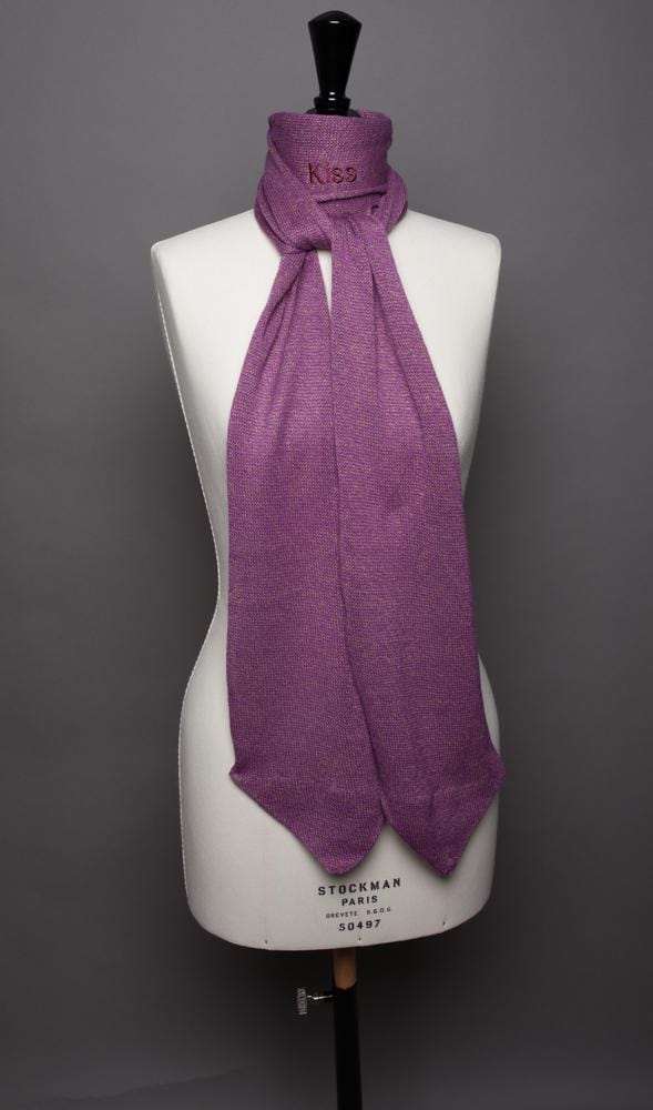 Echarpe Evesome 58% cachemire 42% lin à bouts cravate - Evesome scarf 58% cashmere 42% linen with tie ends