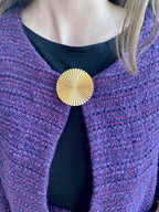 Broche Ronde dorée