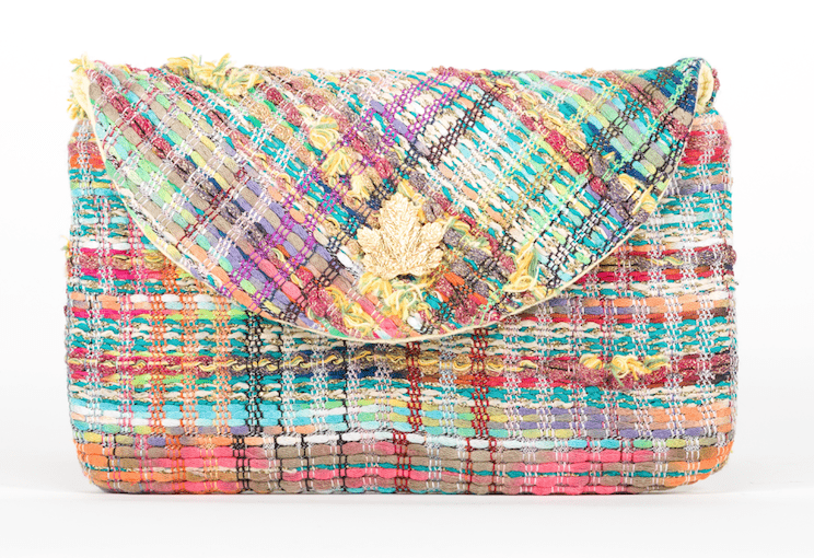 Pochette Sylvestre Evesome en tweed d'été - Sylvestre Evesome summer tweed clutch
