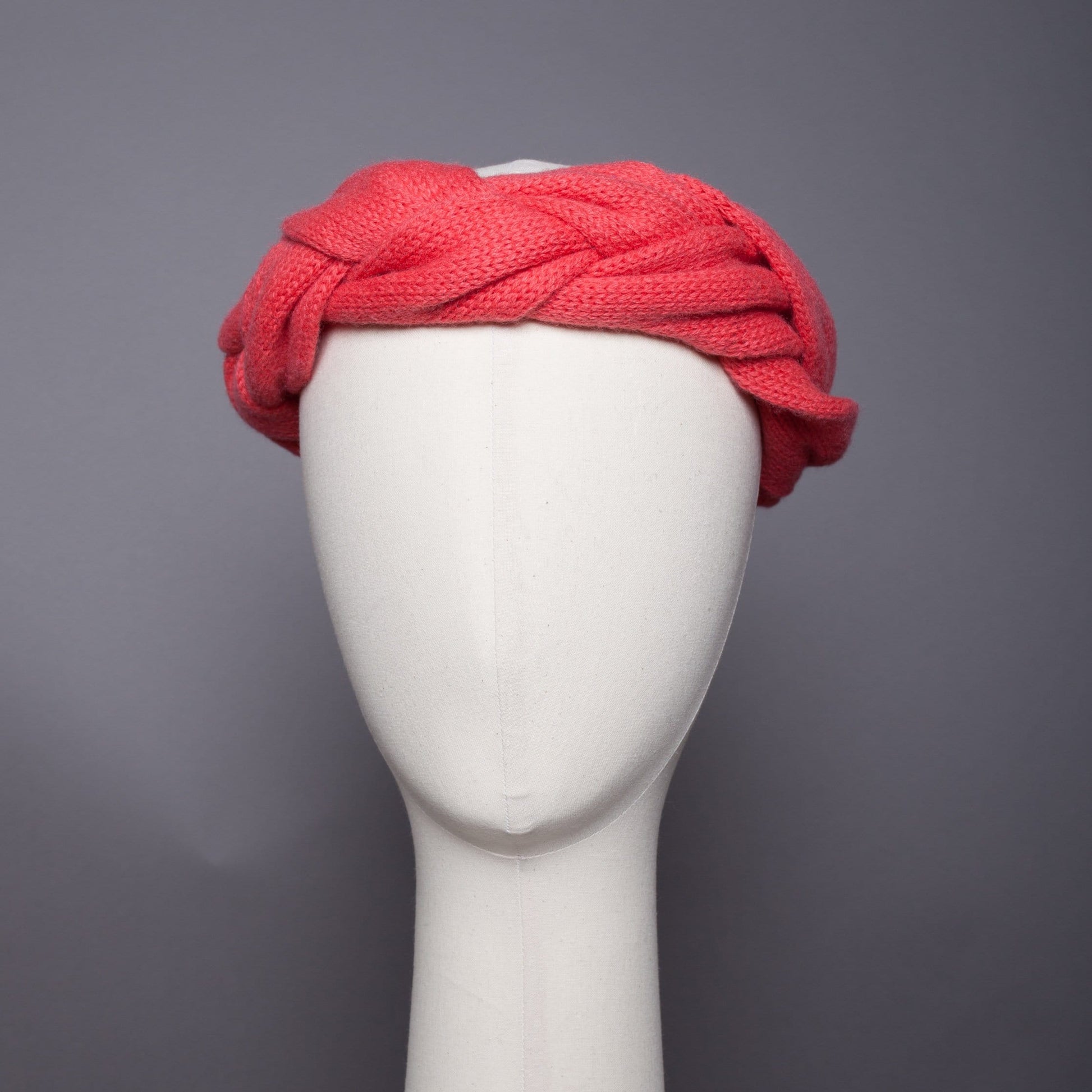 Headband tressé Evesome maille mousseuse 100% cachemire - Braided headband Evesome 100% cashmere frothy mesh