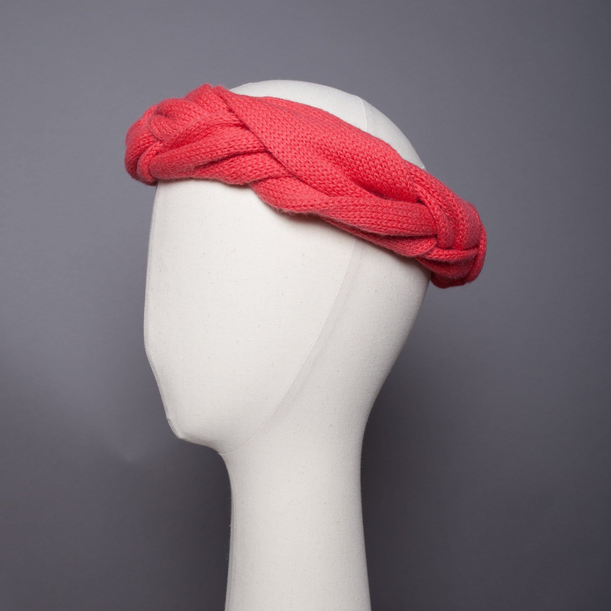 Headband tressé Evesome maille mousseuse 100% cachemire - Braided headband Evesome 100% cashmere frothy mesh