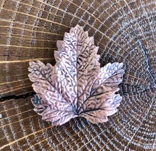 Broche Evesome Feuille de vigne cuivrée - Evesome brooch Copper vine leaf