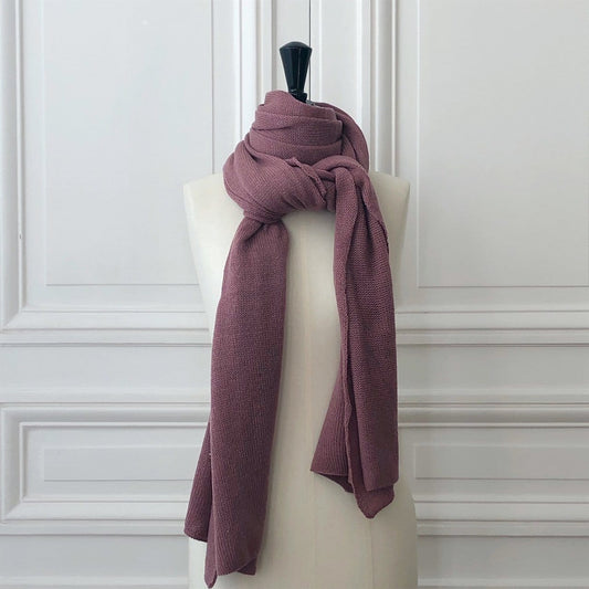 Echarpe Evesome maille mousseuse 200x60 cm 100% cachemire - Evesome scarf foamy mesh 200x60 cm 100% cashmere