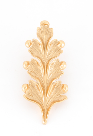 Broche Feuille d'Acanthe dorée Evesome - Golden Acanthus Leaf Brooch Evesome