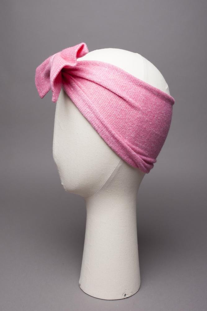 Headband avec double noeud Evesome 58% cachemire 42% lin - Headband with double bow Evesome 58% cashmere 42% linen