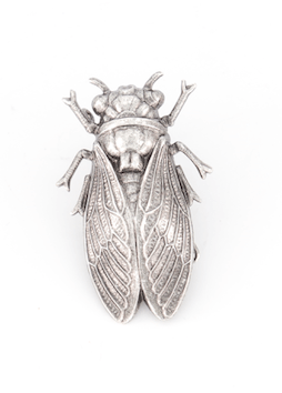 Broche Cigale argentée Evesome - Evesome Silver Cicada Brooch
